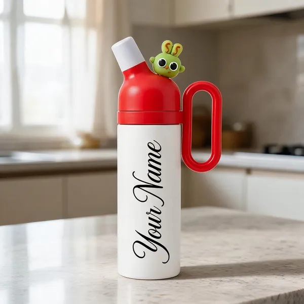 White_Red_Cartoon_Character_Kids_Water_Bottle_With_Side_Handle