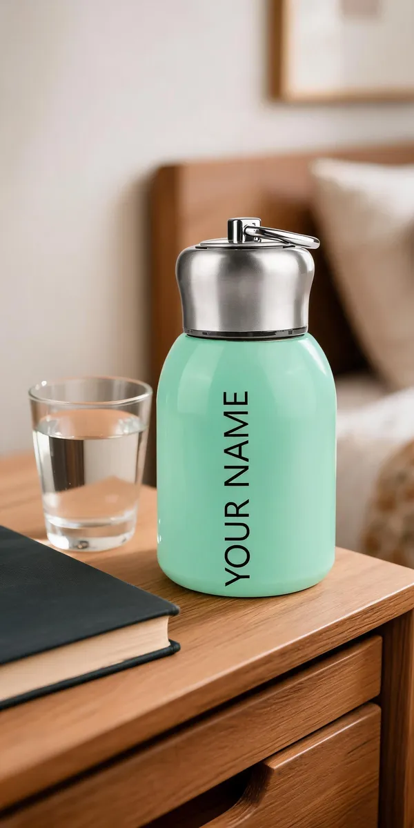 Plastic_Mint_Green_Printed_Water_Bottle_With_Stainless_Steel_Cap