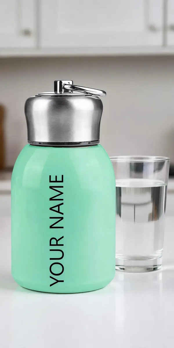 Plastic_Mint_Green_Printed_Water_Bottle_With_Stainless_Steel_Cap