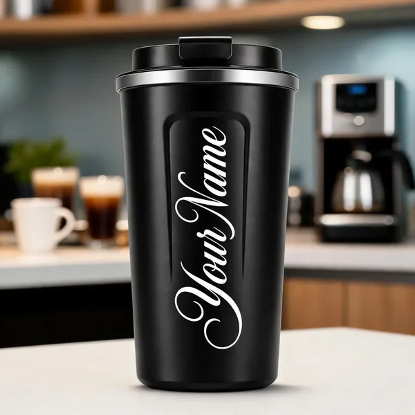 Black_Script_Print_Flip_Lid_Travel_Tumbler