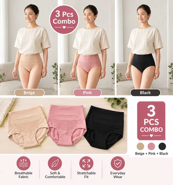 MARUTIEE_X_Women_Hipster_Beige,_Pink,_Black_Panty_()