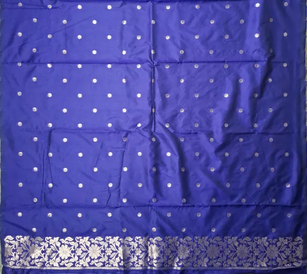 Blue_Poly_Banarasi_Silk_Gold_Motif_Woven_Saree_For_Women