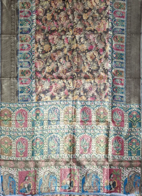 Brown_Poly_Cotton_Paisley_Digital_Printed_Saree_For_Women