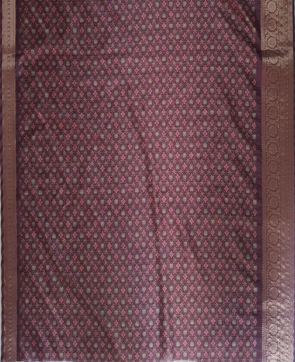 Maroon_Polyester_Silk_Ikat_Geometric_Printed_Saree_For_Women