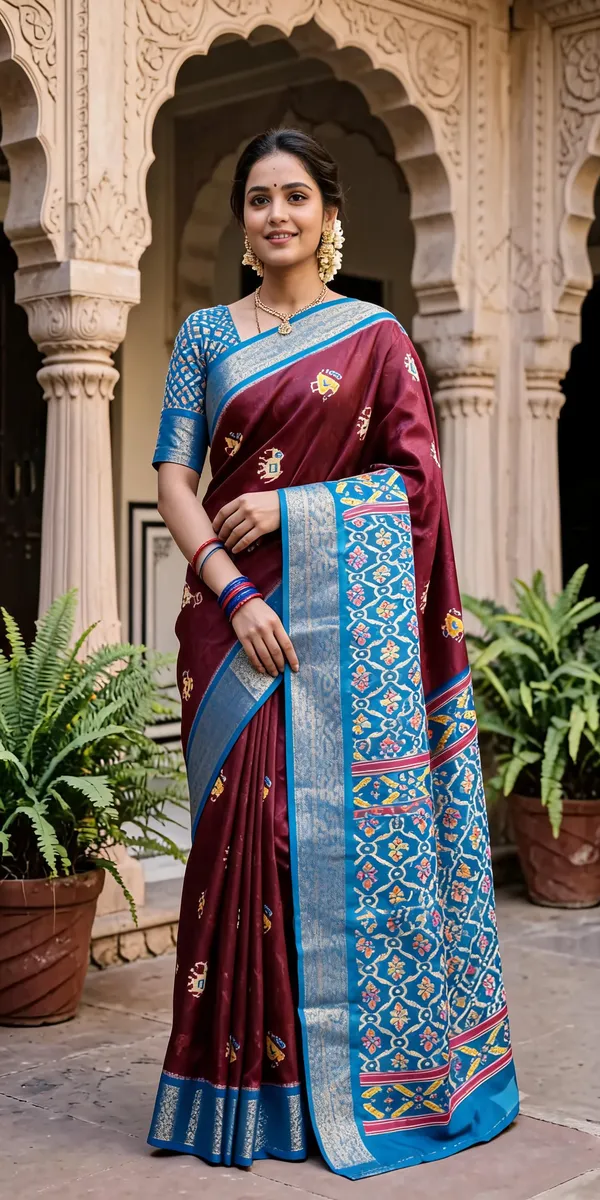 Maroon_Polyester_Silk_Printed_Ethnic_Saree_For_Women