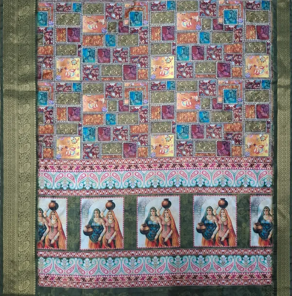 Multicolor_Polyester_Silk_Printed_Saree_For_Women