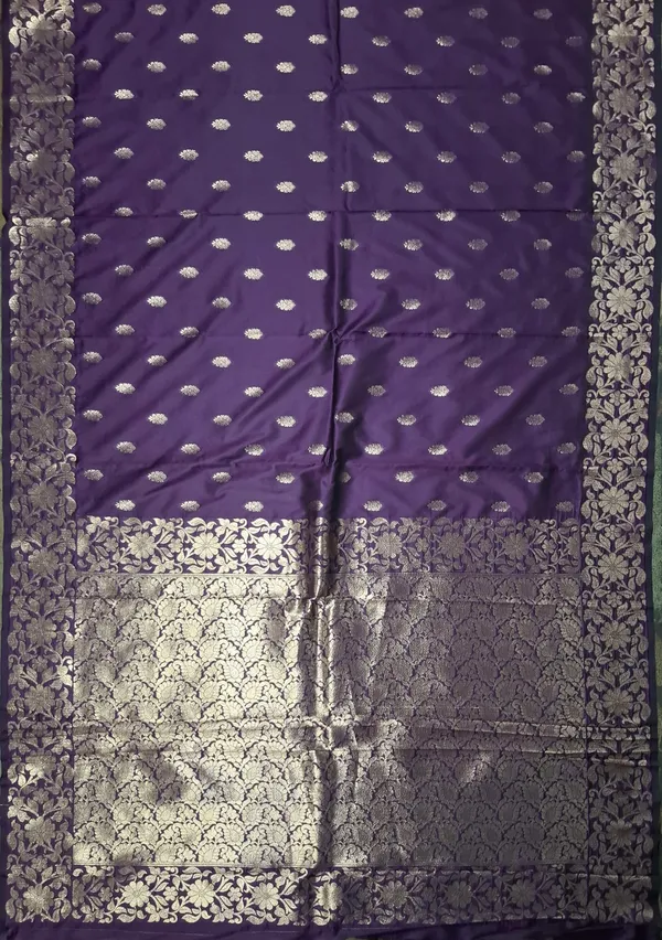 Purple_Poly_Banarasi_Silk_Woven_Brocade_Saree_For_Women