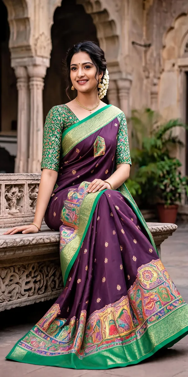 Purple_Polyester_Silk_Traditional_Woven_Saree_For_Women