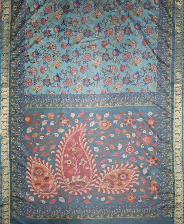 Blue_Polyester_Silk_Floral_Print_Paisley_Pallu_Saree_For_Women