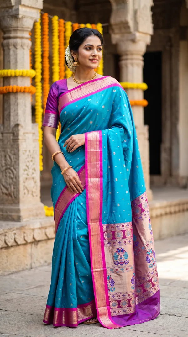 Blue_Poly_Banarasi_Silk_Zari_Woven_Saree_For_Women