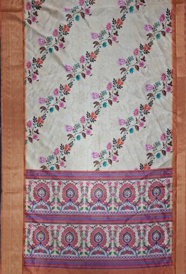 Cream_Polyester_Silk_Floral_Print_Saree_For_Women