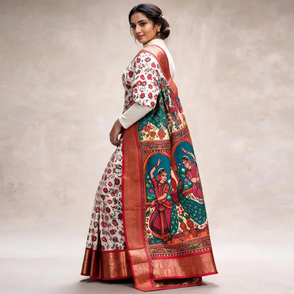 Cream_Polyester_Silk_Floral_Printed_Saree_For_Women