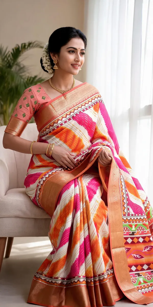 Multicolour_Polyester_Silk_Geometric_Printed_Saree_For_Women