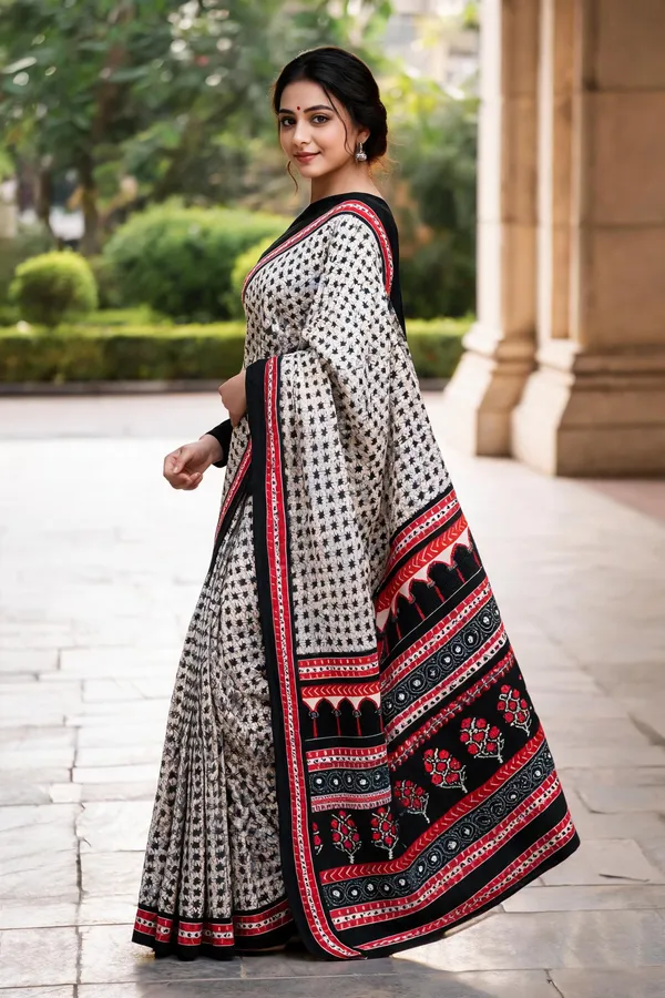 Grey_Polyester_Silk_Geometric_Printed_Saree_For_Women