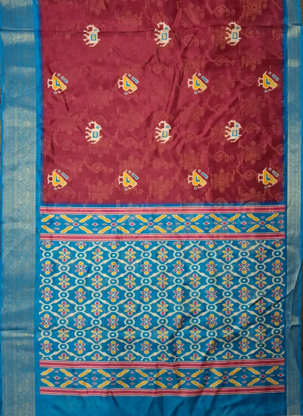 Maroon_Polyester_Silk_Printed_Ethnic_Saree_For_Women