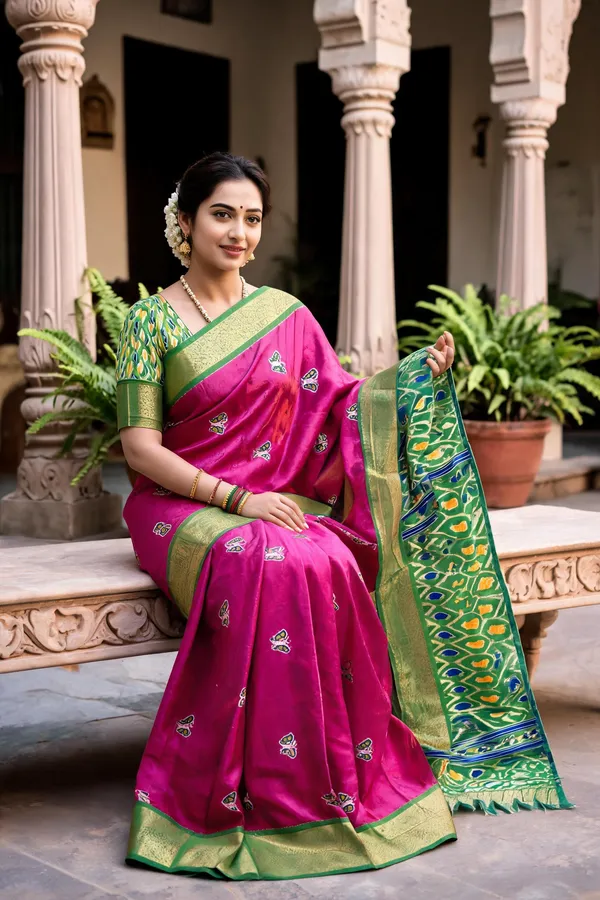 Pink_Polyester_Silk_Printed_Saree_For_Women