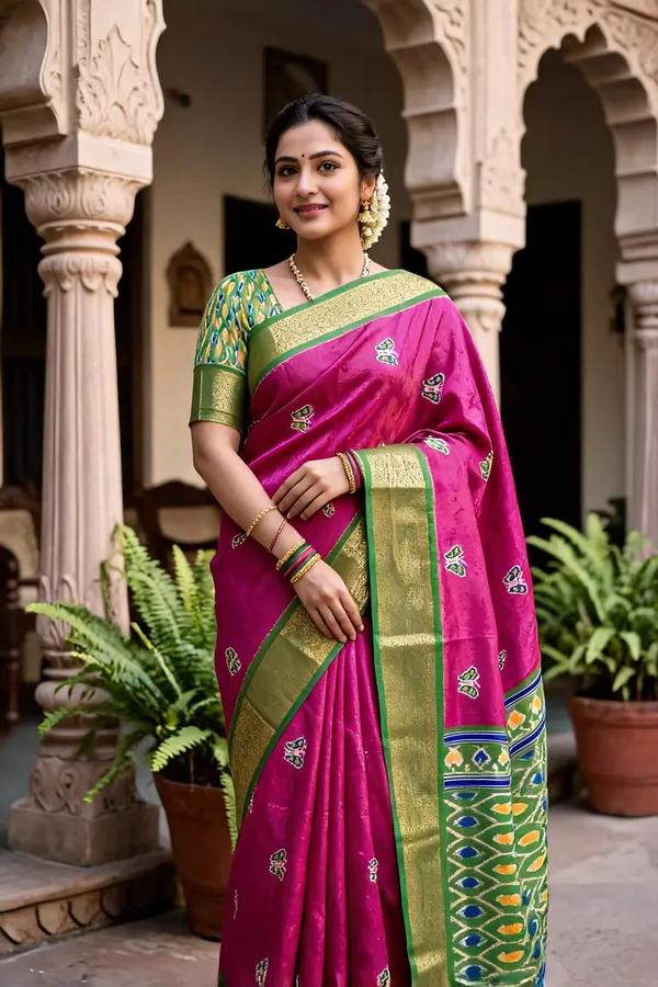 Pink_Polyester_Silk_Printed_Saree_For_Women