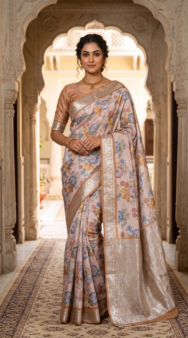 Pastel_Polyester_Silk_Floral_Printed_Saree_For_Women