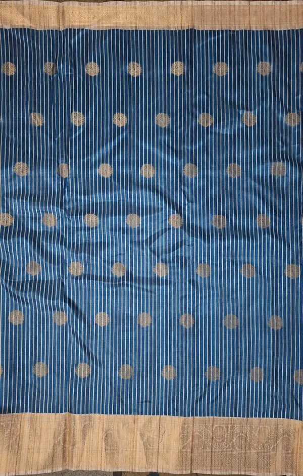 Blue_Polyester_Silk_Printed_Elephant_Motif_Saree_For_Women