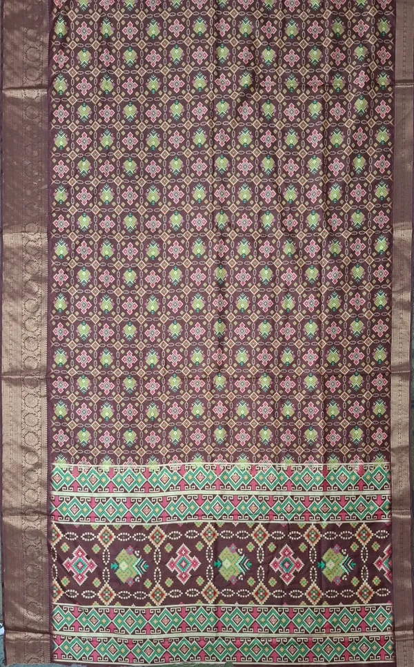 Brown_Polyester_Silk_Geometric_Printed_Saree_For_Women