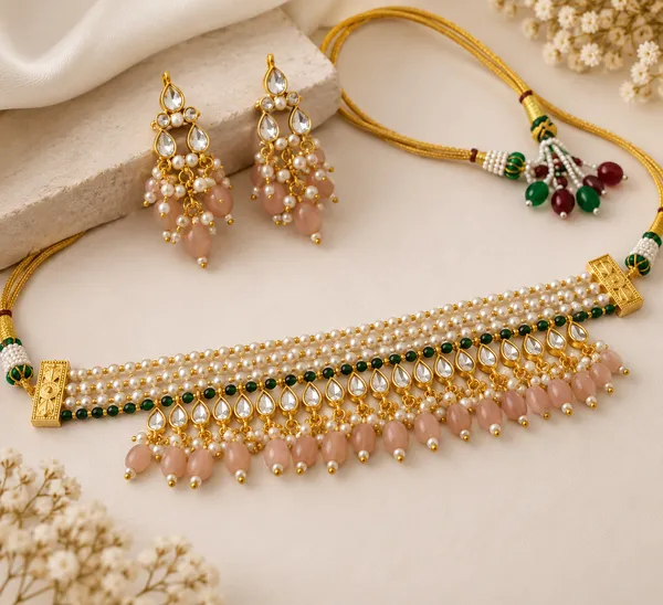Gold_Tone_Kundan_Choker_Necklace_Set_For_Women