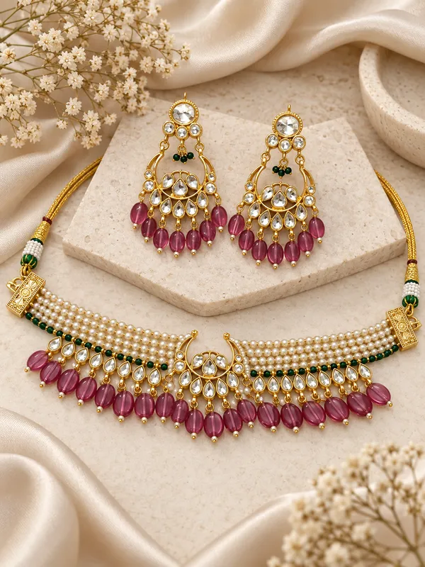 Gold_Tone_Bridal_Necklace_Set_for_Women