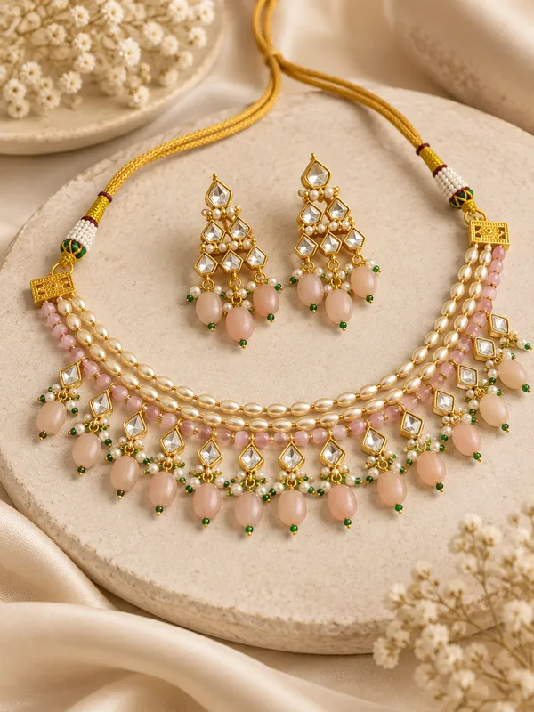 Pink_Gold-Tone_Kundan_Necklace_Set_for_Women