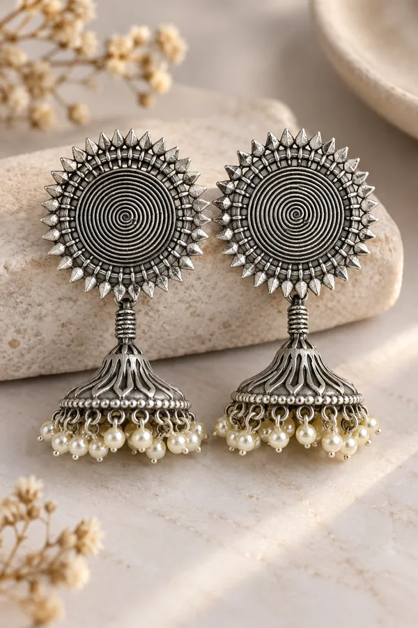 Oxidised_Silver_Jhumka_Earrings_for_Women