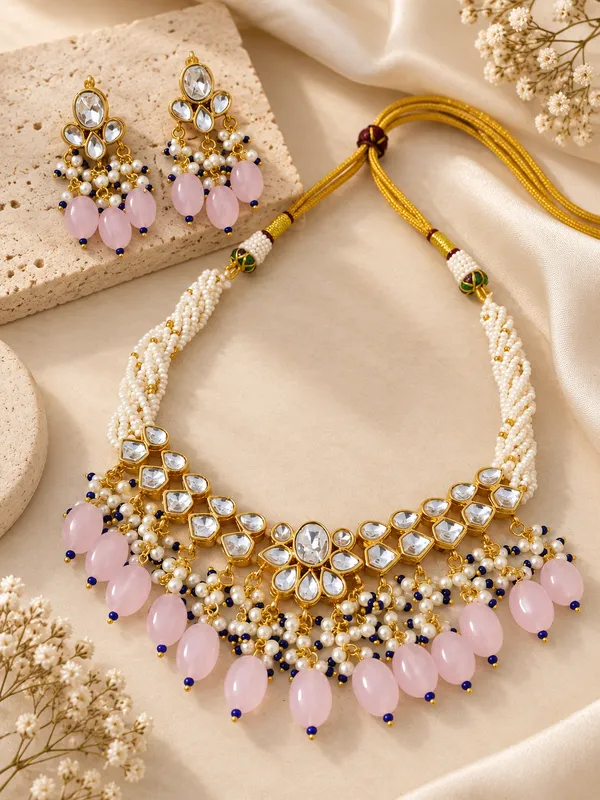 Pink_Kundan_Beaded_Necklace_Set_for_Women