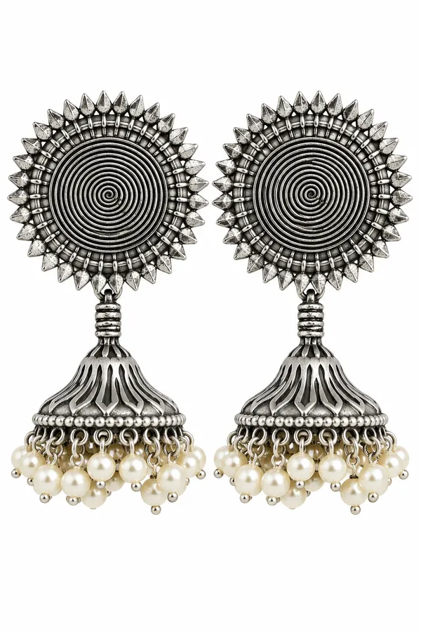 Oxidised_Silver_Jhumka_Earrings_for_Women
