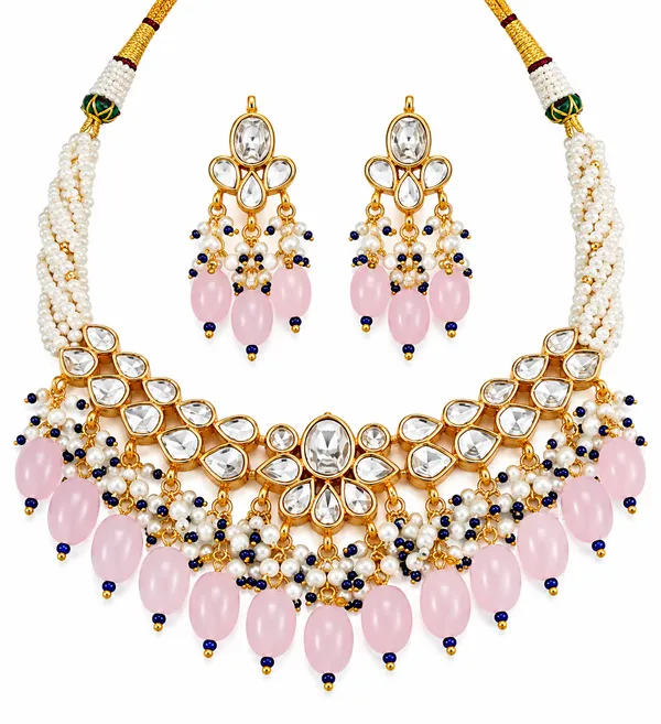 Pink_Kundan_Beaded_Necklace_Set_for_Women