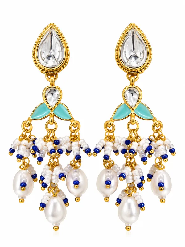 Gold_Tone_Pearl_Beaded_Drop_Earrings_for_Women
