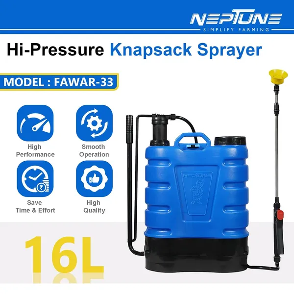 Neptune_Simplify_Farming_Fawar-33_Knapsack_Hand_Operated_Sprayer_|_16L_HDPE_Tank_|_Plastic_Pressure_Pump_|_Telescopic_Lance_with_3_Nozzles_|_Ideal_for_Agriculture,_Gardening_&_Pest_Control_Spraying