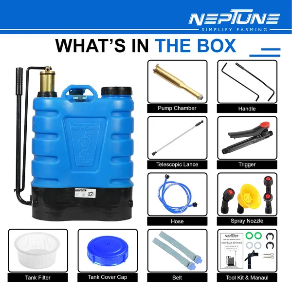 Neptune_Simplify_Farming_Hariyali-08_Knapsack_Hand_Operated_Sprayer_|_16L_HDPE_Tank_|_Brass_Pressure_Chamber_|_Telescopic_Lance_with_3_Nozzles_|_Ideal_for_Farming,_Gardening_&_Pest_Control_Spraying
