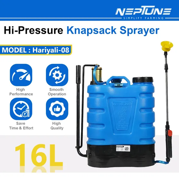 Neptune_Simplify_Farming_Hariyali-08_Knapsack_Hand_Operated_Sprayer_|_16L_HDPE_Tank_|_Brass_Pressure_Chamber_|_Telescopic_Lance_with_3_Nozzles_|_Ideal_for_Farming,_Gardening_&_Pest_Control_Spraying