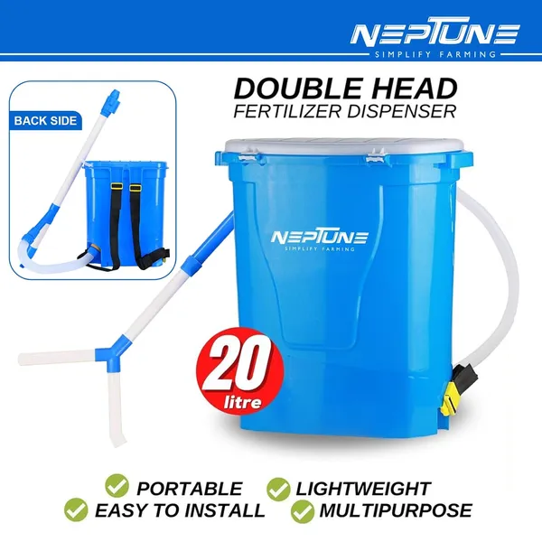 Neptune_Simplify_Farming_Backpack_Manual_Agricultural_Double_Head_Fertilizer_Dispenser_|_Durable,Ergonomic_Design_with_20L_Tank_&_Comfortable_Handle_|_Ideal_for_Vegetable,_Trees,Garden_Plant_Soil_Care