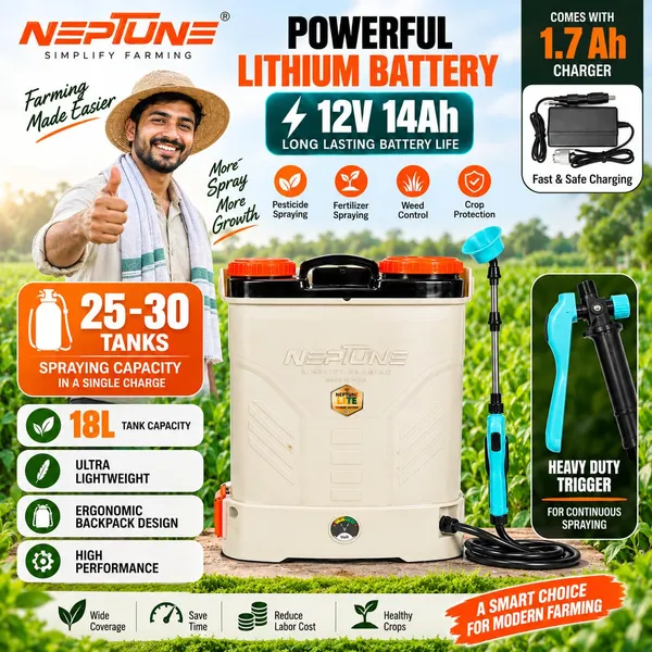 Neptune_Simplify_Farming_12V_14Ah_Lithium_Battery_Sprayer_|_18L_Knapsack_Agriculture_Spray_Pump_|_Ultra_Lightweight_Backpack_Garden_Sprayer_with_4_Nozzles_for_Pesticide,_Fertilizer_&_Crop_Protection
