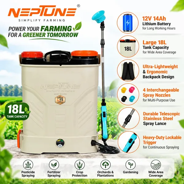 Neptune_Simplify_Farming_12V_14Ah_Lithium_Battery_Sprayer_|_18L_Knapsack_Agriculture_Spray_Pump_|_Ultra_Lightweight_Backpack_Garden_Sprayer_with_4_Nozzles_for_Pesticide,_Fertilizer_&_Crop_Protection