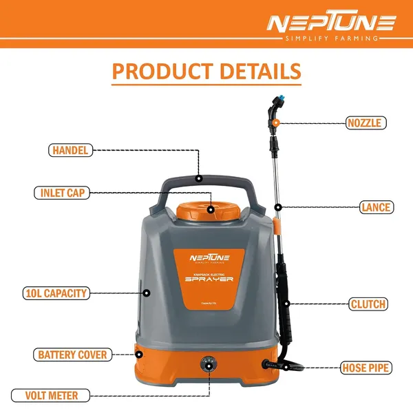 Neptune_Simplify_Farming_Max-10_12V_Lithium-Ion_Battery_Powered_Garden_Sprayer|_With_10_Ltr_Tank_Capacity|_Adjustable_Shoulder_Strap_&_Unique_Waist_Supporting_Guard|Multiple_Nozzles_for_Home_Gardening