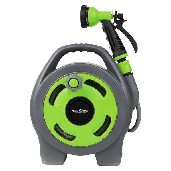 Neptune_Simplify_Farming_Mini_Garden_Hose_Reel_Portable_and_Wall_Mounted_|_10M_Heavy_Duty_Hose_|Versatile_7-in-1_Spray_Nozzle_with_Hose_Connector_|_Ideal_for_Car_Wash,_Lawn_Care_&_Household_Watering