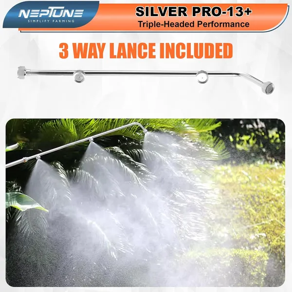 Neptune_Simplify_Farming_Silver_Pro-13+_Knapsack_Battery_Sprayer,_12V_12Amp_Double_Motor_|_Digital_Battery_Indicator_|_18L_Tank_|_3X_Pressure_Sprayer_with_5_Nozzles,_Ideal_for_Long_&_Short_Spraying