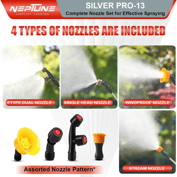 Neptune_Simplify_Farming_Silver_Pro-13_Knapsack_Battery_Sprayer_12V_x_12Amp_|_Telescopic_SS_Lance_|_18L_Tank_with_Digital_Battery_Indicator_|_Get_4_Nozzles_|_Ideal_for_Agriculture_&_Garden_Spraying