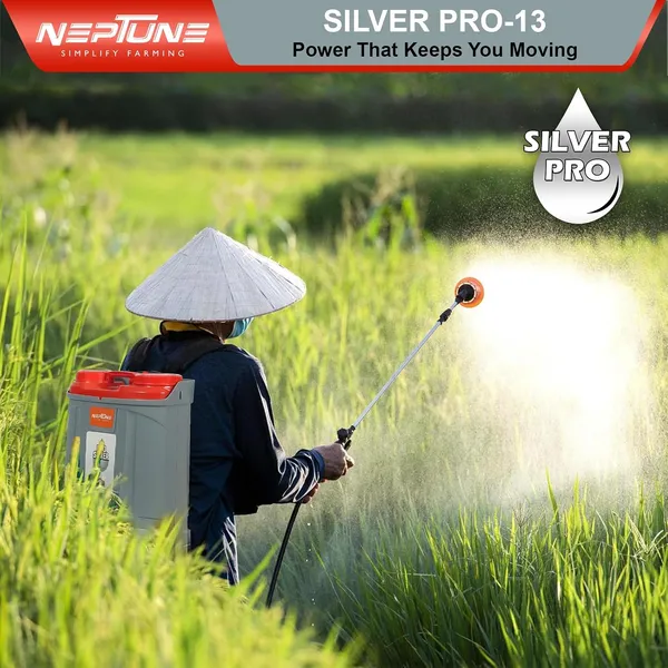 Neptune_Simplify_Farming_Silver_Pro-13_Knapsack_Battery_Sprayer_12V_x_12Amp_|_Telescopic_SS_Lance_|_18L_Tank_with_Digital_Battery_Indicator_|_Get_4_Nozzles_|_Ideal_for_Agriculture_&_Garden_Spraying