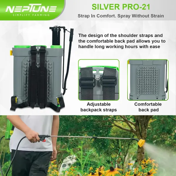 Neptune_Simplify_Farming_Silver_Pro-21_Battery_and_Manual_2_in_1_Knapsack_Sprayer_|_12V_x_8Amp_|_18L_Tank_with_Digital_Battery_Indicator_|_Get_4_Nozzles_|_Suitable_for_Agriculture_&_Garden_Spraying