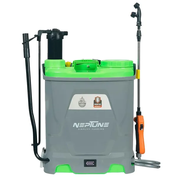 Neptune_Simplify_Farming_Silver_Pro-21_Battery_and_Manual_2_in_1_Knapsack_Sprayer_|_12V_x_8Amp_|_18L_Tank_with_Digital_Battery_Indicator_|_Get_4_Nozzles_|_Suitable_for_Agriculture_&_Garden_Spraying