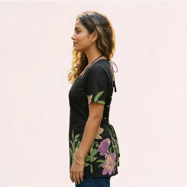 VIAM_Women_Floral_Printed_Short_Kurti_Top