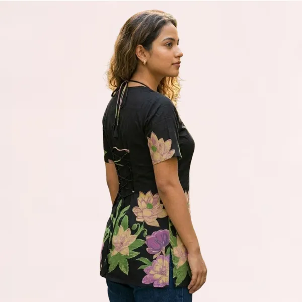 VIAM_Women_Floral_Printed_Short_Kurti_Top