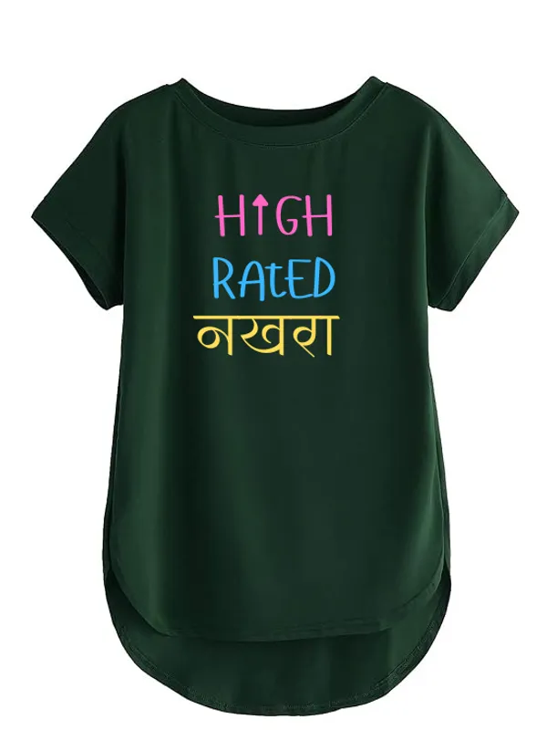 VIAM_High_Rated_Nakhrā_Graphic_High_&_Low_T-Shirt_for_Women