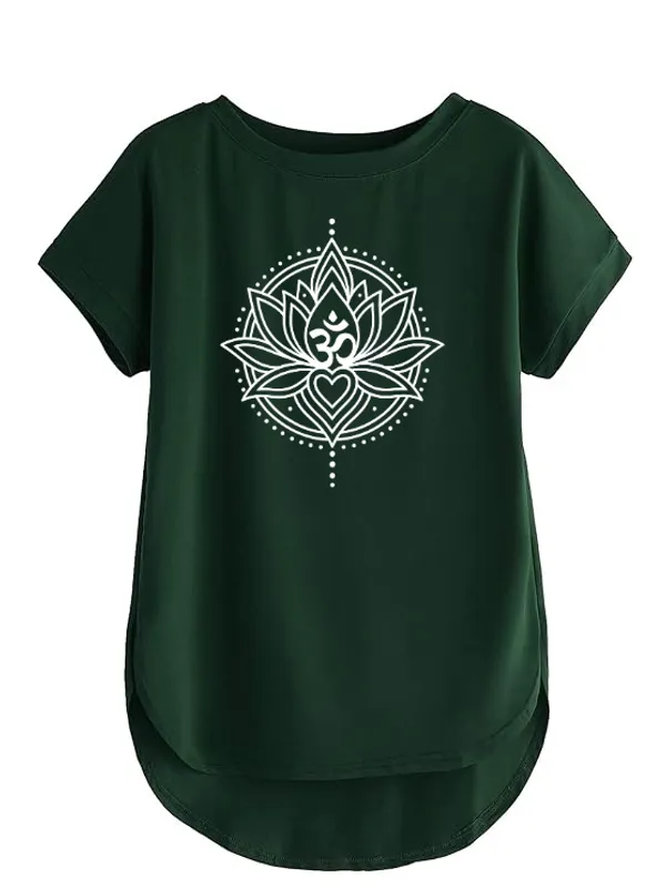 VIAM_Sacred_Lotus_Om_High-Low_Graphic_High_&_Low_T-Shirt