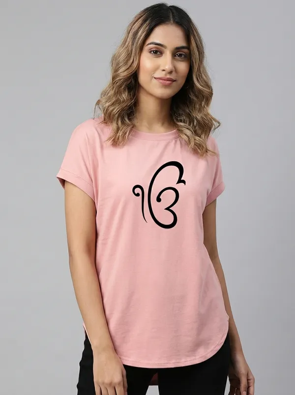 VAIM_Women’s_Pink_High_Low_T-Shirt_with_Stylish_Printed_Design